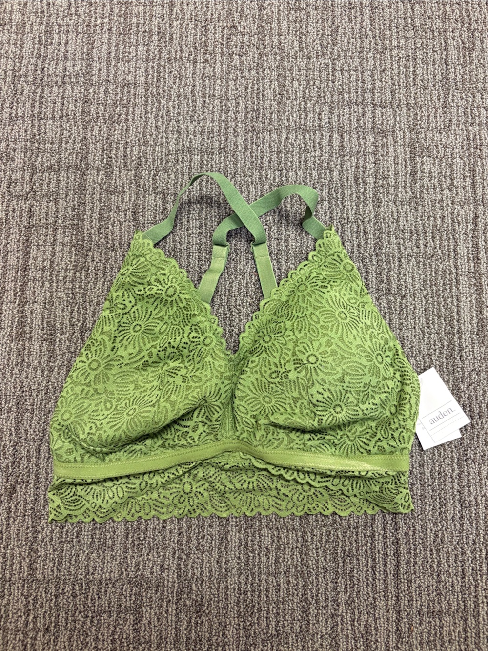 Auden Green Lace Bralette